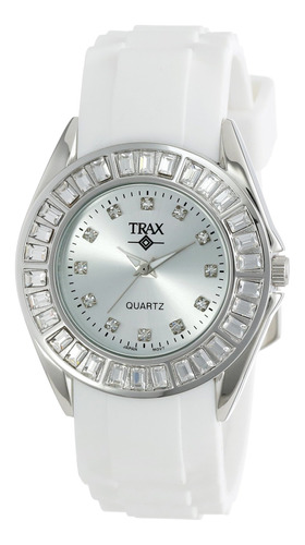 Reloj Mujer Trax Tr3925-wt Cuarzo 35mm Pulso Blanco En