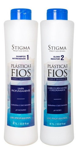 Combo 2 Kit De Escova Progressiva Plástica Dos Fios Stigma