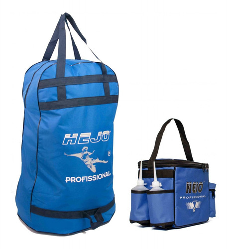 Conjunto Fardamento Com Bolsa Massagista Medio Bolsa Futebol Profissional 3 Jogos Uniformes Azul