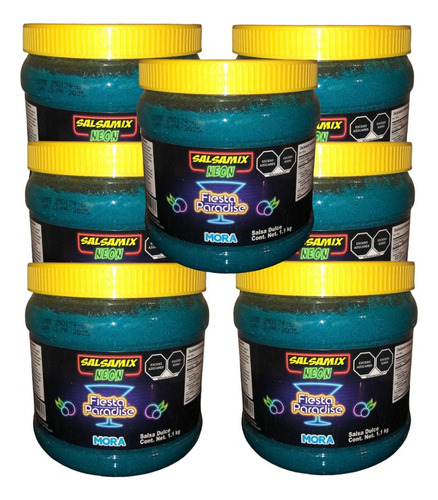 Salsa Mix Neon Mora Azul 9.9kg Escarchar Michelada Coctel