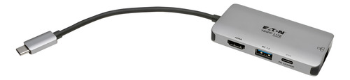 Hub Usb C 4 En 1 Hdmi 4k Ethernet Usb 3.0 Pd100w Tripplite