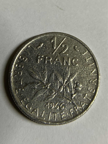 Moneda De Francia Medio Franco 1966 Envio Gratis
