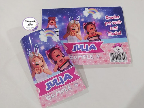 Bolsitas Golosineras Chips Bags Roblox Nena X30 Cumple Candy