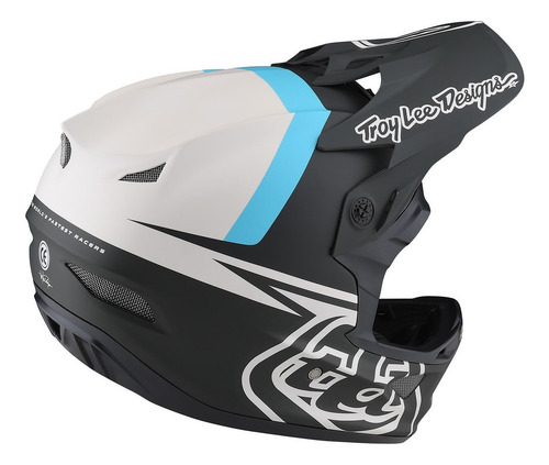 Casco Bici Troy Lee Designs D3 Fiberlite Slant Verde Color Green Talla Xl