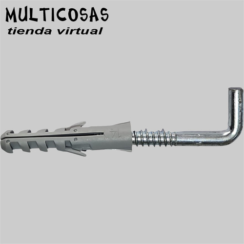 Pack 11 Tornillos Escuadra ( L ) 9cm X 13mm + Taco 14mm