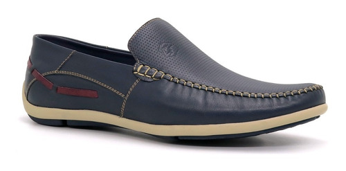 Zapato Mocasin De Caballero  Es22-400  Azul.