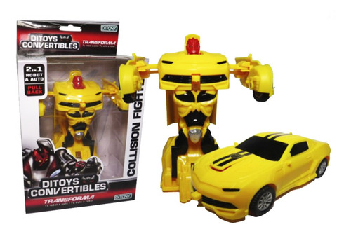 Ditoys Convertibles Collision Fighters Amarillo