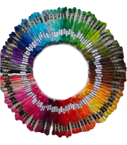 Hilo Para Bordar Arcoiris, Caja 24 Madejas, Colores Surtidos