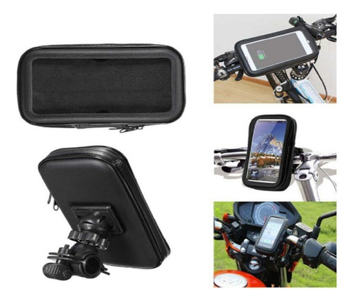 Capa Prova D'água Para Suporte Moto Bike Gps Guidon