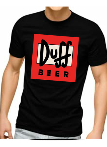 Playera Negra Los Simpson Duff Beer