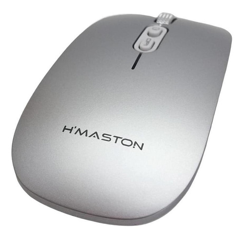 Mouse Recarregável Wireless Clique Silencioso Prata