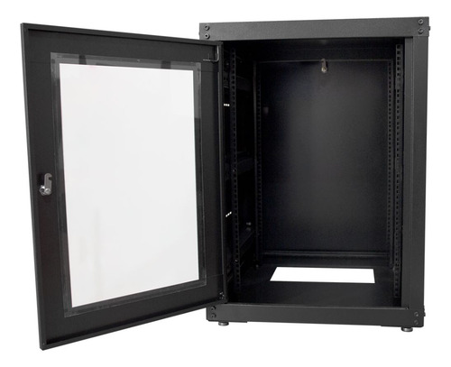 Rack Piso 24u 870 + 02 Bandejas Fixas + 01 Régua De Tomadas