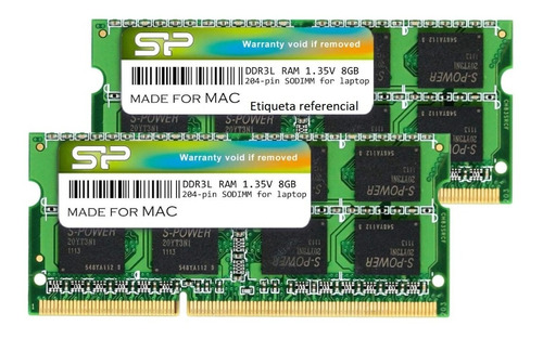 Kit Memoria Ram Sp 16gb Ddr3 1600mhz Para Mac (2x8) Sodimm
