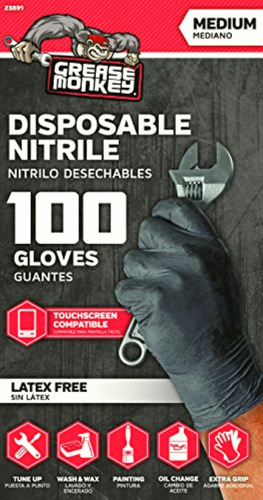 Grease Monkey Guantes Desechables De Nitrilo, Paquete De