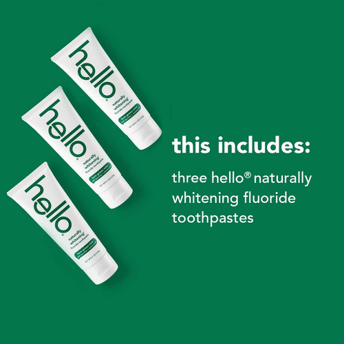 Pasta De Dientes Hello Naturally Whitening Con Sabor A Menta