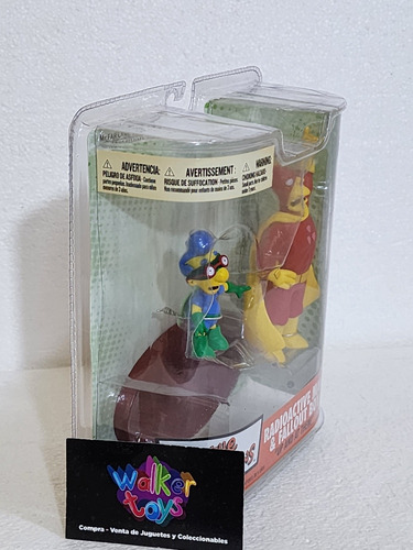Los Simpons Hombre Radioactivo & Chico Átomo Mcfarlane (Usado)