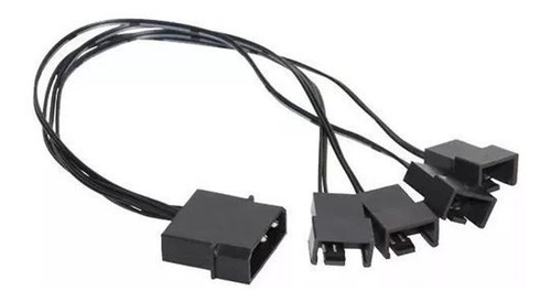 Cabo Adaptador Multi Fan Molex P/ 4 Coolers 3 E 4 Pinos