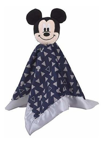 Disney Mickey Mouse Lovey Manta De Seguridad, Azul Marino /