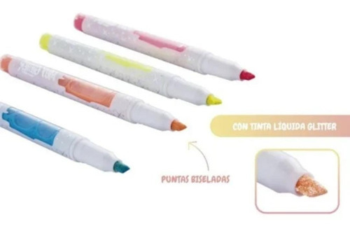 Imagen 4 de 5 de Resaltador Glitter Coloring Set X4 3051604 Mooving