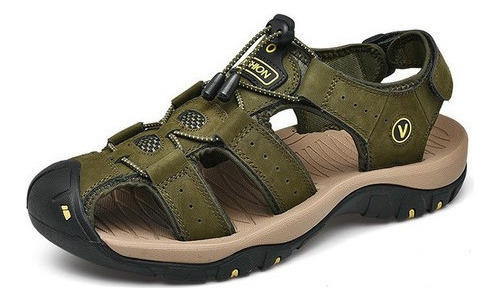 Zmshop Sandalia Confort Zapatos De Senderismo De Cuero Para