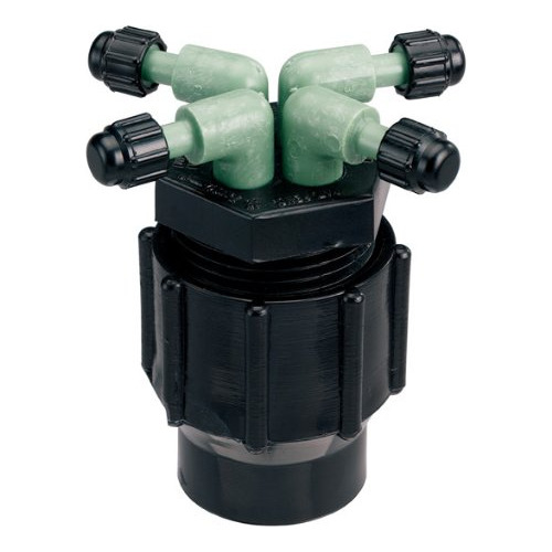 Orbit Underground Colector Riego Goteo Full-flow Negro