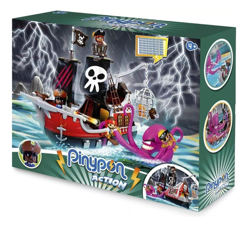 Pinypon Action Barco Pirata Ataque Al Pulpo 15803