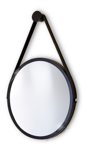 Imagem 5 de 10 de Espelho Redondo Decorativo Suspenso Com Alça 60cm + Suporte