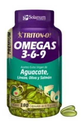 Omegas 3- 6- 9 Solanum Pharma Triton-o3 180 Cápsulas