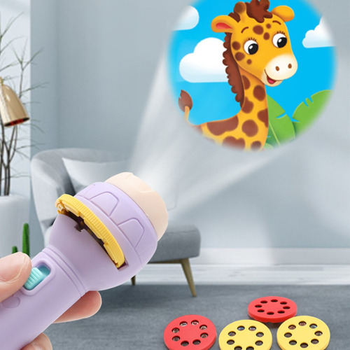 Proyector Infantil Con Linterna De Carrete Con