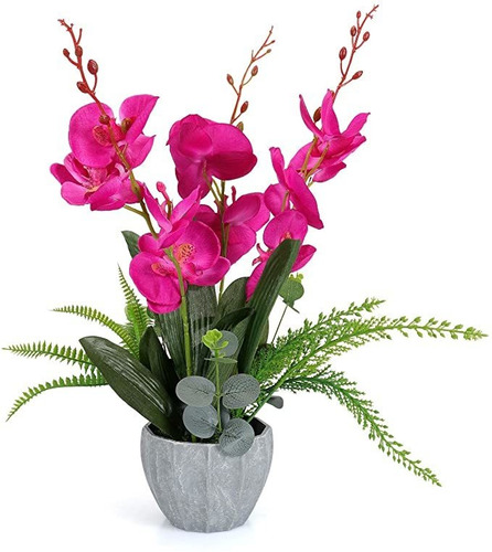 Yobansa Orquídea Bonsái Flores Artificiales Con Imitación P