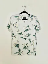 Comprar Playera De Flores Abercrombie & Fitch Original Azul Claro