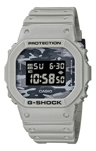 Relógio Casio G-shock Masculino Camuflado Dw-5600ca-8dr Cor da correia Bege