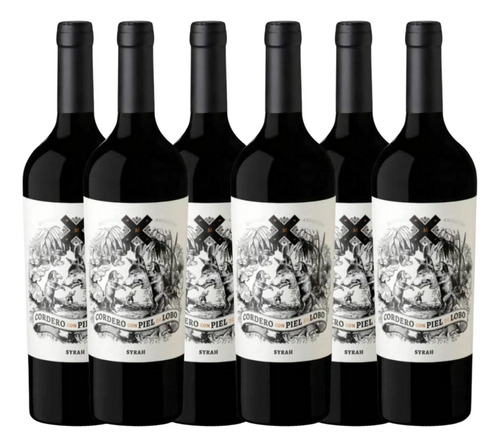 Vinho Argentino Cordero Con Piel De Lobo Syrah 750 Ml Cx/6