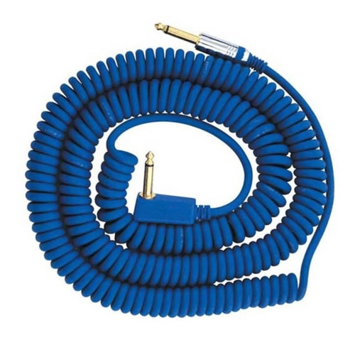 Cable Espiralado Vox Vcc90 Plug Rulo 9 Guitarra - Azul