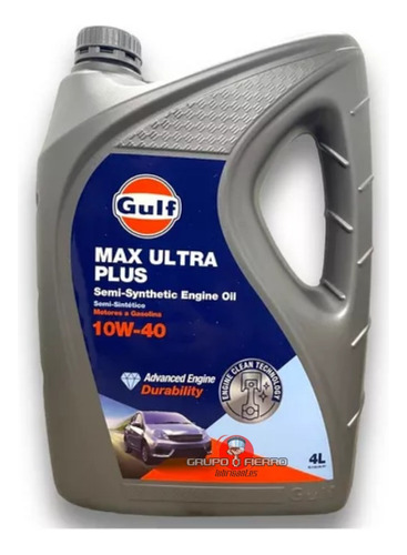 Aceite Semisintetico Gulf Max Ultra Plus 10w40 X 4 Litros