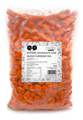 Cacahuates Con Queso Cheddar Receta Especial 1kg