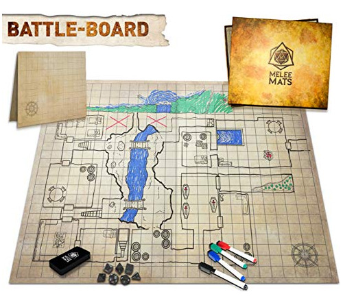 Battle Game Mat For Dnd - Tabletop Board Game Map For L2vco