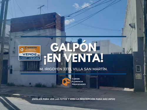 Galpón A Estrenar, En Venta, Zona San Martín.