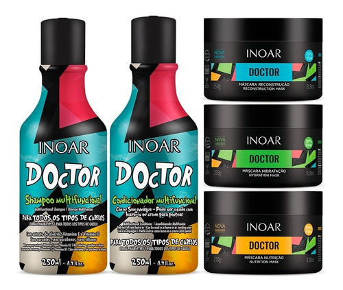 Kit Inoar Doctor Completo 5 Produtos Cronograma Completo