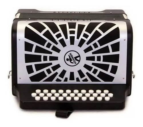 Hohner A48221 Acordeón Compadre Diatónico Sol-do-fa Negro