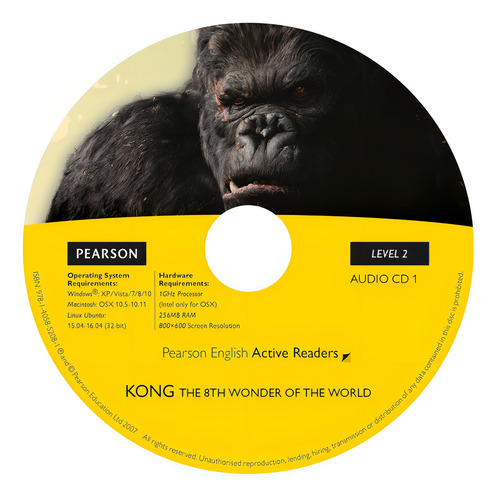 Penguin Active Reading Collection 2: Kong The Eighth Wonder Of The World Book / CD Pack, de Veness, Coleen Degnan. Readers Editorial Pearson English, capa mole em inglês, 2007