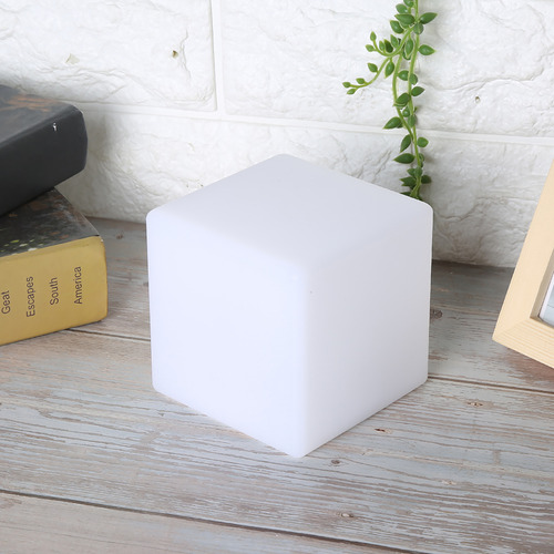 Lámpara De Escritorio Cuadrada Colorida Con Luz Nocturna Led