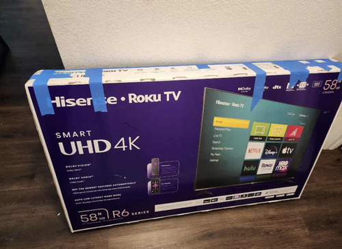 Hisense 58 Class 4k Uhd Led Lcd Roku Smart Tv Hdr R6