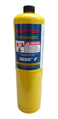 Gas Mapp Para Soldadura / 16 Onz X 453 Gramos / 3600º F