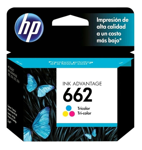 Cartucho Original Hp Advantage 662 Tricolor Cz104al