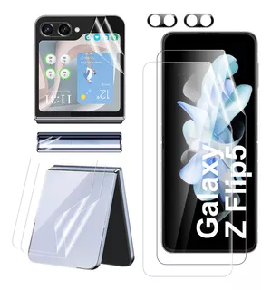 4 Mica Hydrogel Para Samsung Galaxy Z Flip 5+protector Lente