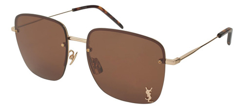 Lentes Saint Laurent Sl 312m 008 Square Shape Coffe
