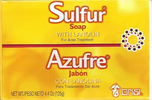 Jabón De Sulfuro 10% Para Dermatitis Y Piel Grasosa De Grisi