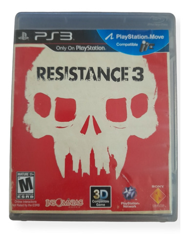 Reistance 3 Ps3 Original En Buen Estado Con Manual 