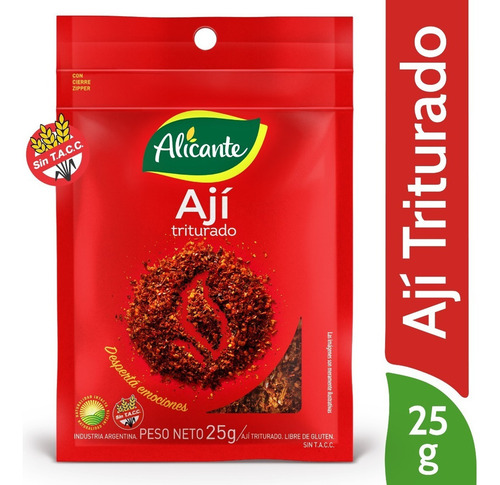 Aji Triturado Alicante 25 Gramos